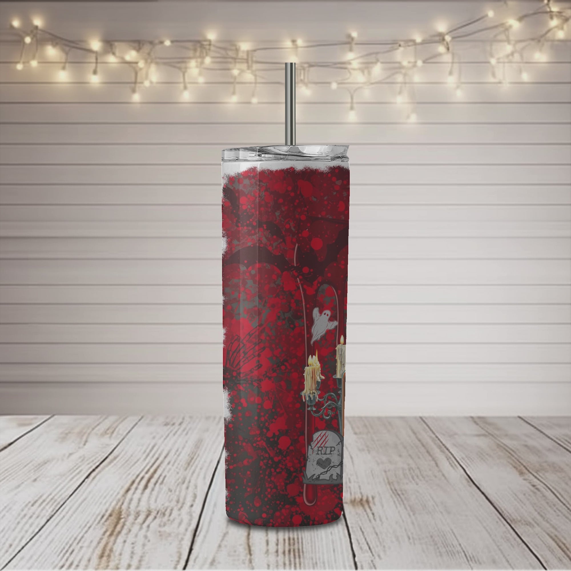 Horror Move Over Hot Girl Summer 20oz Skinny Sublimation Tumbler
