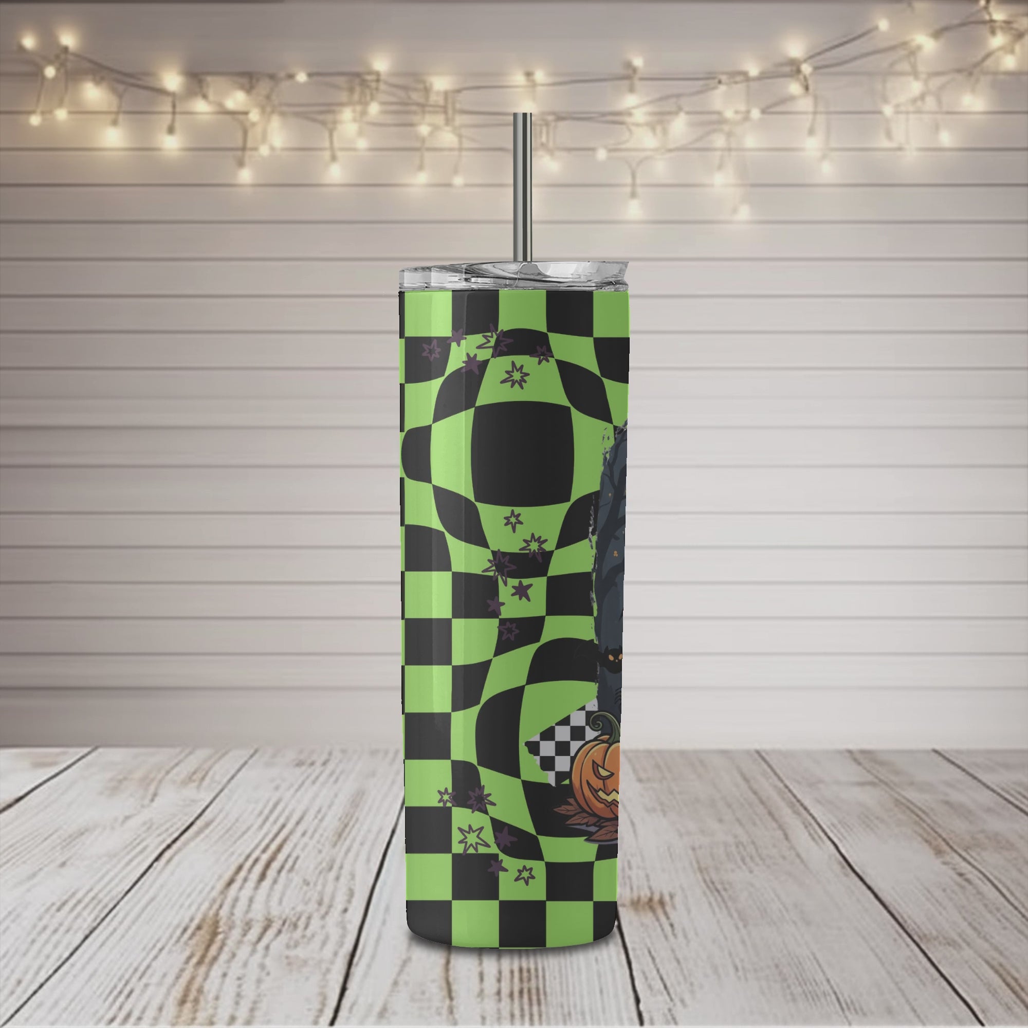 Halloween Elder Emo Club Beetle Bear 20oz Skinny Sublimation Tumbler