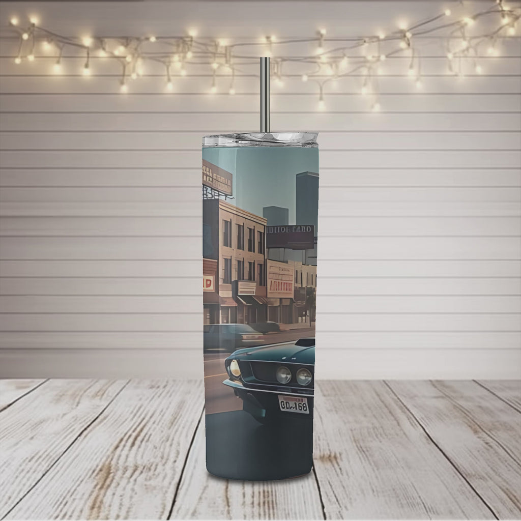 Street Car Pony 20 oz Skinny Sublimation Tumbler