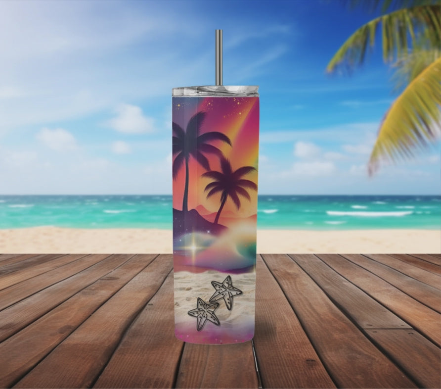 Life is Better in Flip Flops 20 oz Skinny Tumbler