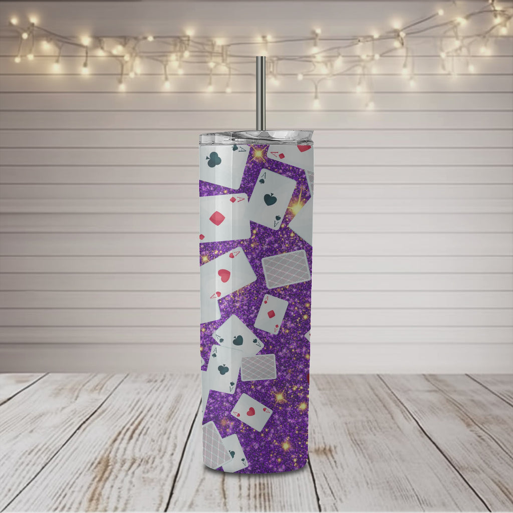 Cards and Chips 20 oz Skinny Tumbler