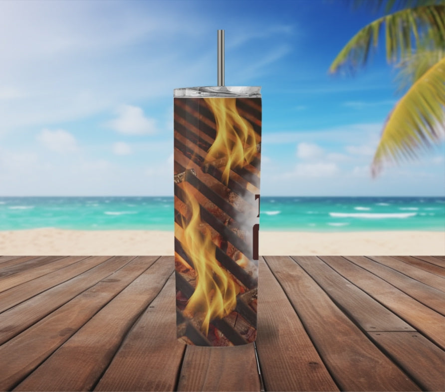 The Grillfather 20 oz Skinny Tumbler