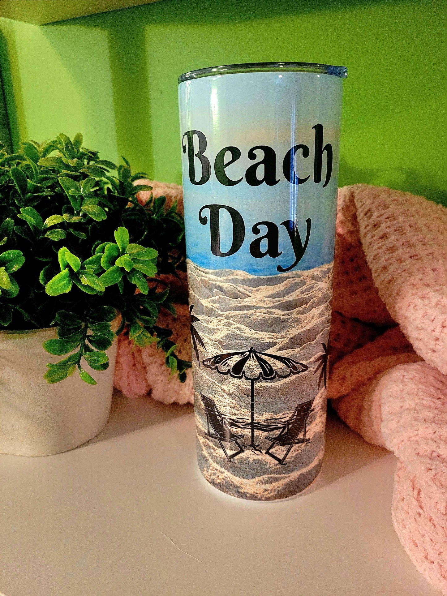 Beach Day 20 oz Skinny Tumbler