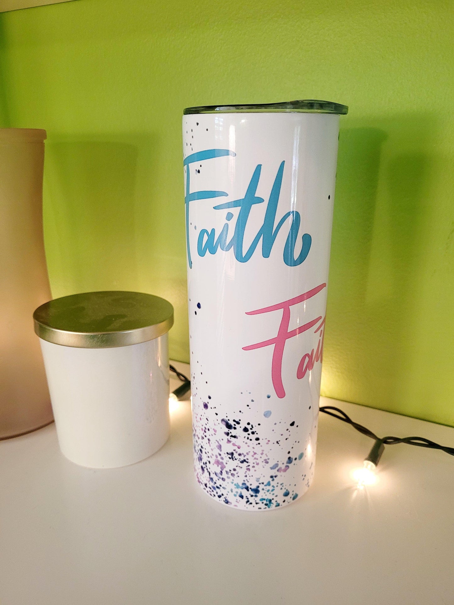 Vaso delgado Faith de 20 oz